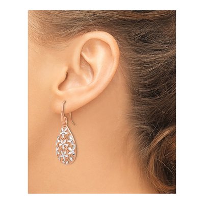 Rose Gold-Plated Sterling Silver Dangle Earrings – view 4
