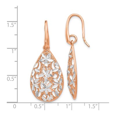 Rose Gold-Plated Sterling Silver Dangle Earrings – view 5