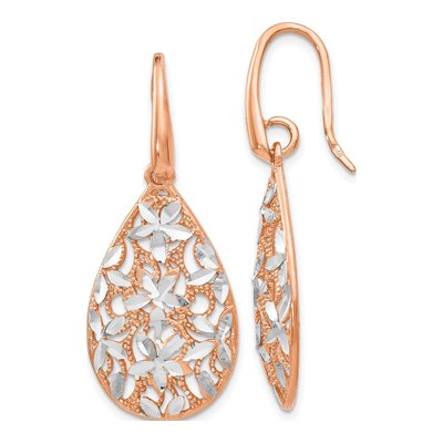 Rose Gold-Plated Sterling Silver Dangle Earrings