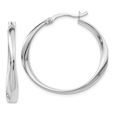 Sterling Silver 30mm Hoop Earrings