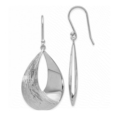 Sterling Silver Textured Dangle Earrings