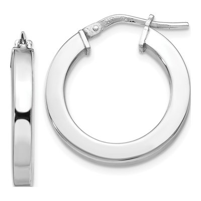 Sterling Silver 21mm Hoop Earrings