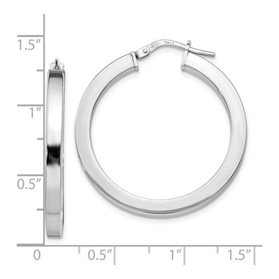 Sterling Silver 31mm Hoop Earrings – view 5