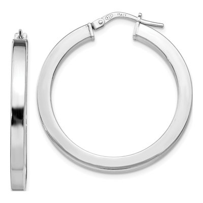 Sterling Silver 31mm Hoop Earrings