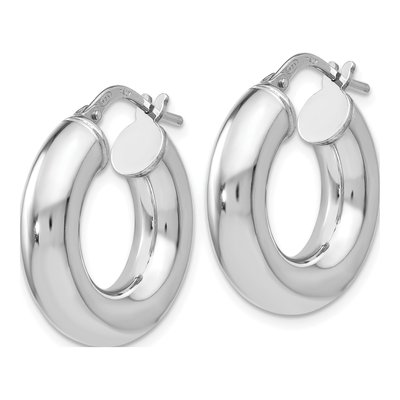 Sterling Silver Hoop Earrings – view 3