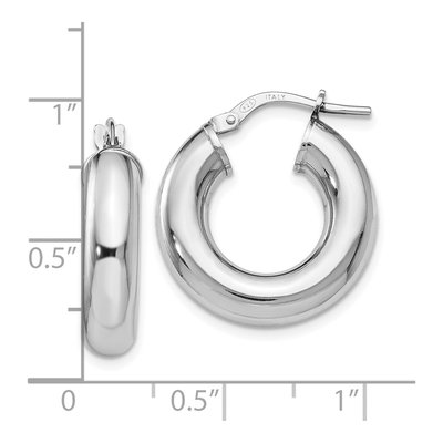 Sterling Silver Hoop Earrings – view 5