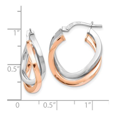 Sterling Silver 23mm Hoop Earrings – view 5