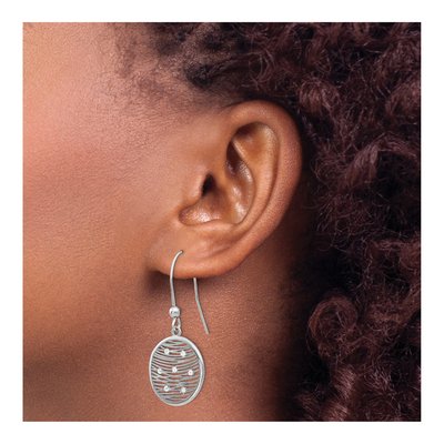 Sterling Silver Crystal Dangle Earrings – view 4