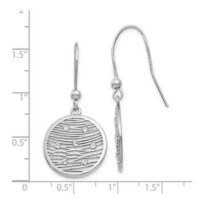 Sterling Silver Crystal Dangle Earrings – view 5