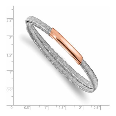 Sterling Silver Mesh Slip-On Bracelet – view 2