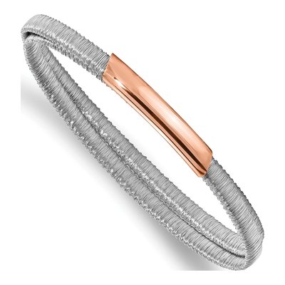 Sterling Silver Mesh Slip-On Bracelet