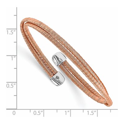 Rose Gold-Plated Sterling Silver Flash-Plated Cuff Bracelet – view 2