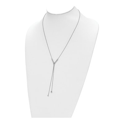 Sterling Silver Adjustable Diamond-Cut Necklace – view 5