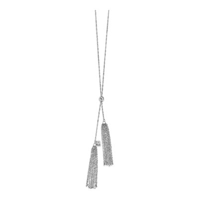 Sterling Silver Tassel Necklace – view 3