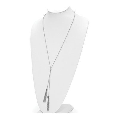 Sterling Silver Tassel Necklace – view 4