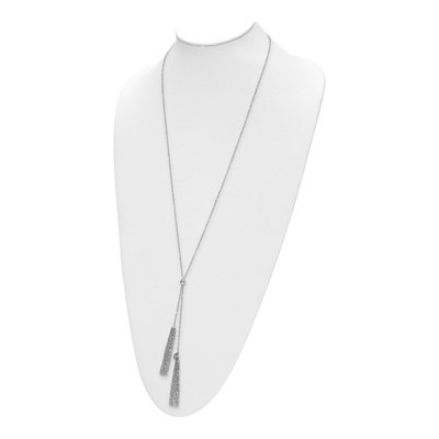 Sterling Silver Tassel Necklace – view 6