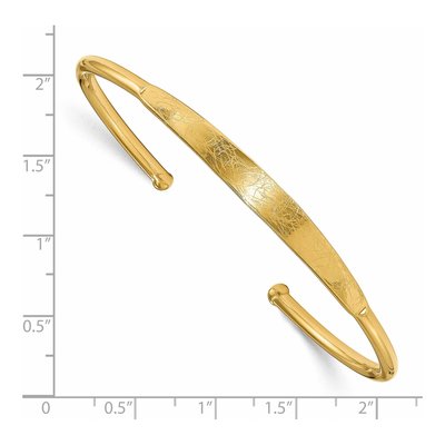 Sterling Silver Scratch Cuff Bracelet – view 2