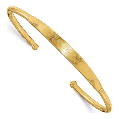 Sterling Silver Scratch Cuff Bracelet