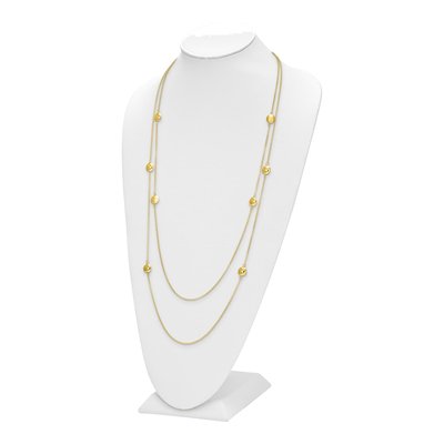 Gold-Plated Sterling Silver Textured Necklace – view 5