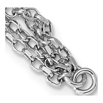 Sterling Silver Multistrand Necklace – view 4