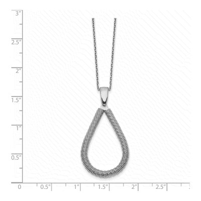 Sterling Silver Teardrop Pendant Necklace – view 4