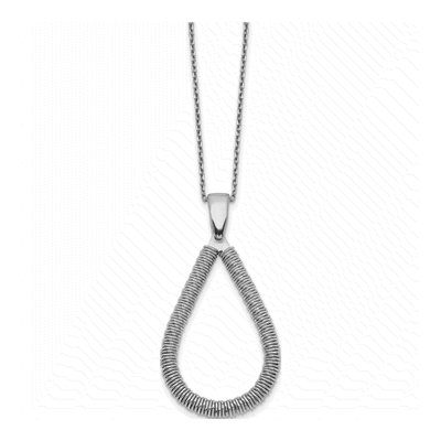 Sterling Silver Teardrop Pendant Necklace