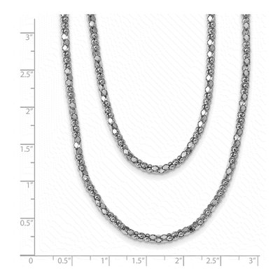 Sterling Silver Fancy 2-Strand Necklace – view 5