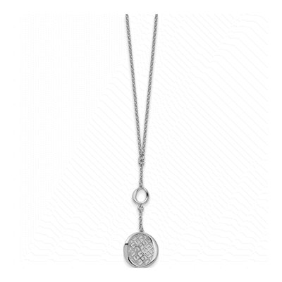 Sterling Silver Filigree Rolo Necklace – view 3