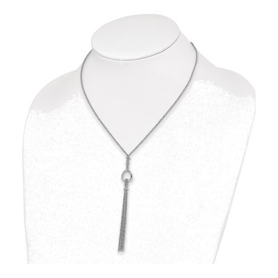 Sterling Silver Tassel Necklace – view 4