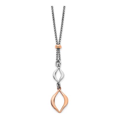 Rose Gold-Plated Sterling Silver Fancy Necklace