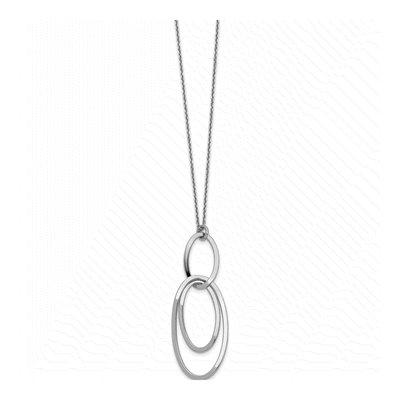 Sterling Silver Cable Pendant Necklace – view 3