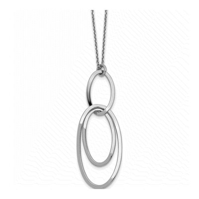 Sterling Silver Cable Pendant Necklace