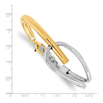 Gold-Plated Sterling Silver Bangle Bracelet – view 2