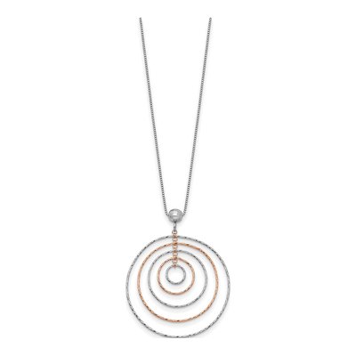Rose Gold-Plated Sterling Silver Box Necklace – view 2