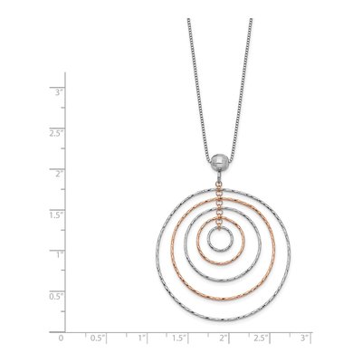 Rose Gold-Plated Sterling Silver Box Necklace – view 4