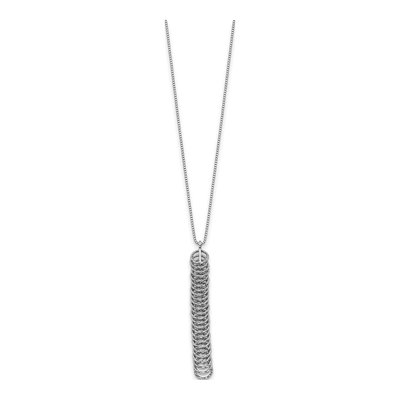 Sterling Silver Fancy Box Necklace – view 2
