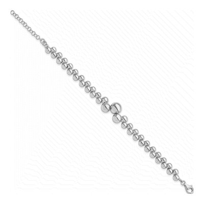 Sterling Silver Beaded Bracelet – view 2