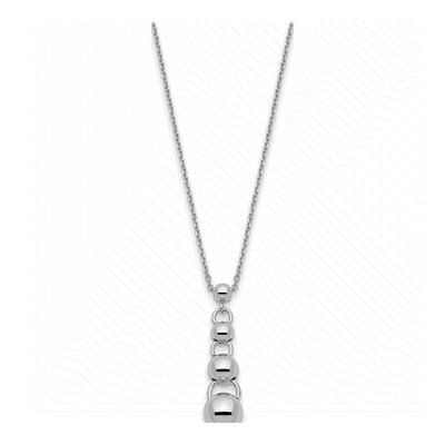 Sterling Silver Dangle Balls Necklace – view 3
