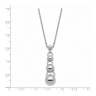Sterling Silver Dangle Balls Necklace – view 5