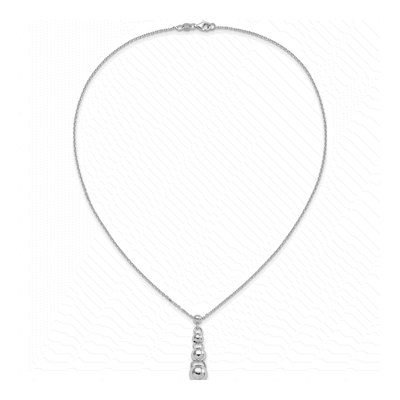 Sterling Silver Dangle Balls Necklace – view 6
