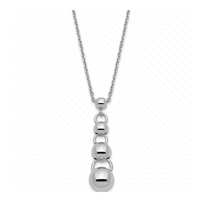 Sterling Silver Dangle Balls Necklace