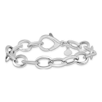 Sterling Silver Fancy Link Bracelet – view 3