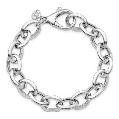 Sterling Silver Fancy Link Bracelet – view 4