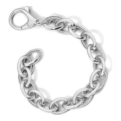 Sterling Silver Fancy Link Bracelet – view 8