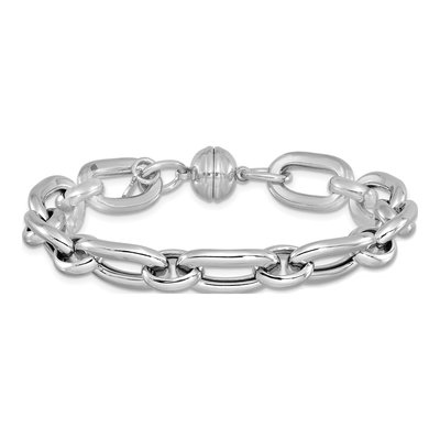 Sterling Silver Fancy Link Bracelet – view 3