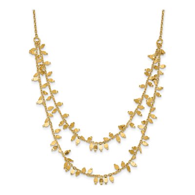 Gold-Plated Sterling Silver Multi-Layer Necklace