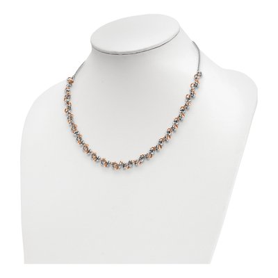 Sterling Silver Rose-Plated Necklace – view 4