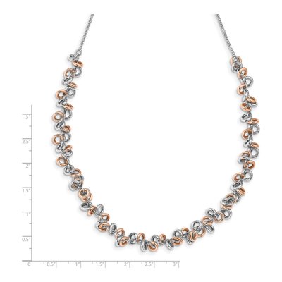Sterling Silver Rose-Plated Necklace – view 5