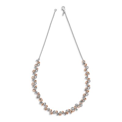 Sterling Silver Rose-Plated Necklace – view 6