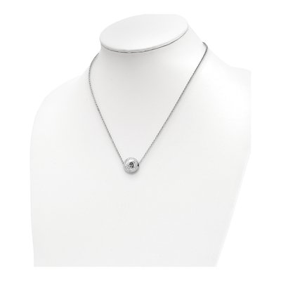 Sterling Silver Hammered Pendant Necklace – view 4